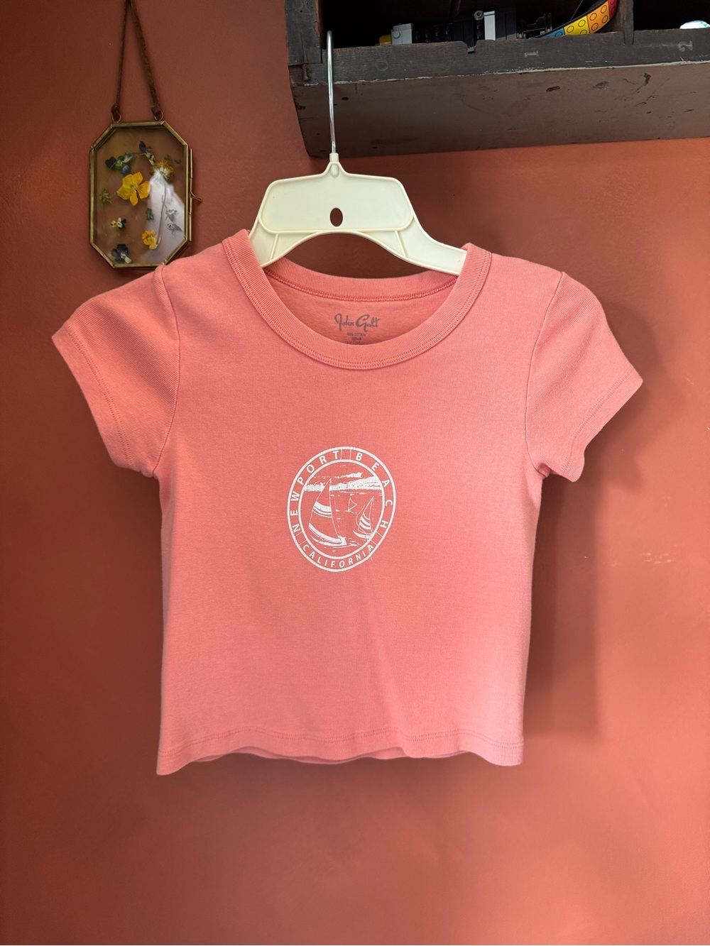 Brandy Melville Pink Graphic Short Sleeve Tee